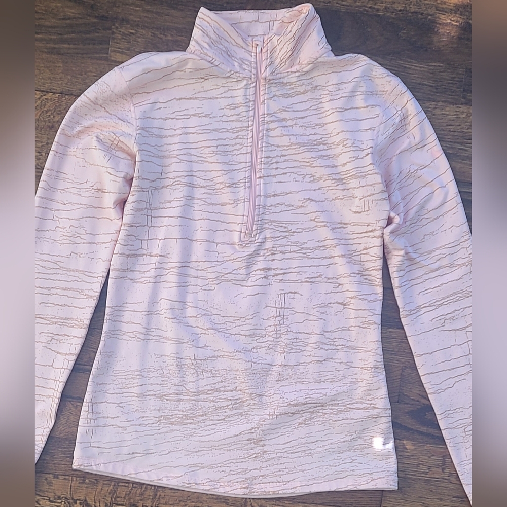 Nike Peach with Rose Gold Design Quarter-Zip Pullover